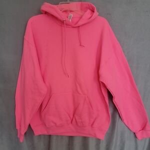 Bright Pink Hoodie, Size L, NEW